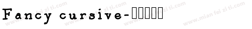 Fancy cursive字体转换